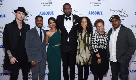 Larry Busacca/Getty Images (From left) Rapper Machine Gun Kelly, actor Nate Parker, actress Gugu Mbatha-Raw, basketball player Amar'e Stoudemire, director Gina Prince-Bythewood , CEO of BET Debra L. Lee and director Reggie Rock Bythewood attend The New York Premiere Of Relativity Media's "Beyond the Lights" at Regal Union Square Stadium on Nov. 13, 2014 in New York City.